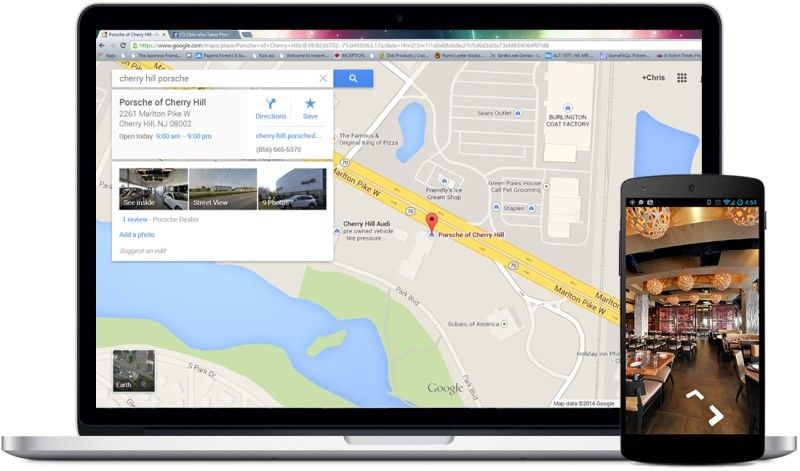 Google Maps services for Cellphones and PC's.